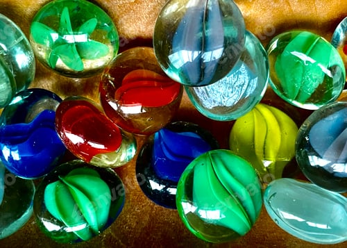 Preview: glass, round, toys, colorful, childhood, toy, play, marble, ball, retro, red, collectibles, small, l