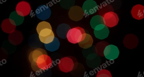 Preview: Multi Colored Christmas Lights Background - Photograph Of Blurred Brightly Colored Christmas