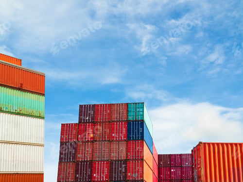 Preview: Cargo ship container goods export import