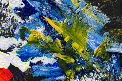 Preview: close up macro of paint brush color abstract backgrounds