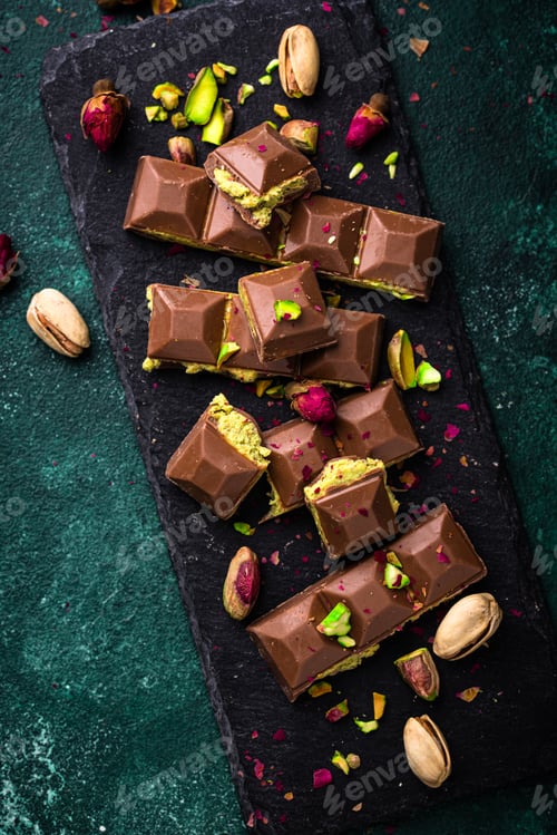 Vorschau: Dubai-Schokolade mit Kadayif-Pistazienfüllung