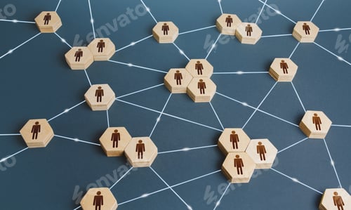 Preview: Network of interconnected people.