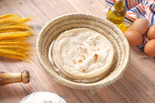 Preview: Homemade Flour Tortillas and Fresh Ingredients