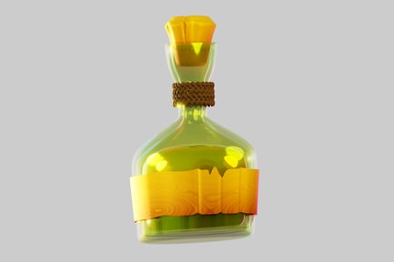 Preview: Potion bottle with wooden texture