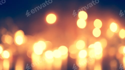 Preview: Colorful Christmas Light In Bokeh Blurred Style