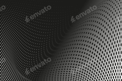 Preview: Black gradient background halftone style