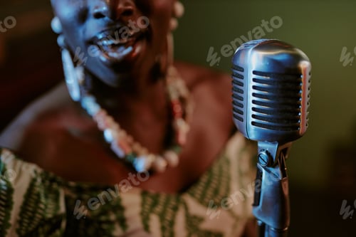Preview: Talented Woman Singing In Mic