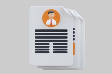 Preview: A stylized representation of a resume.