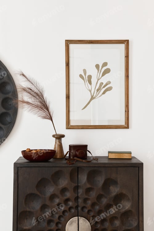 Preview: Interior design of ethnic style living room
