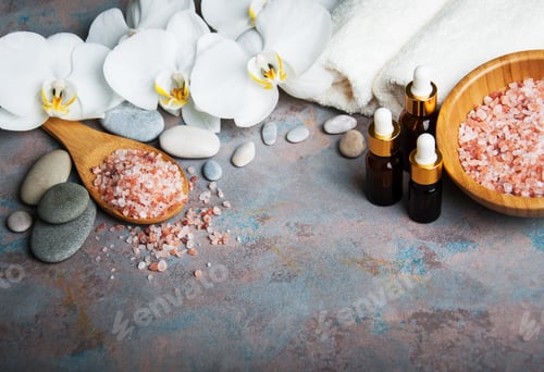 Preview: Spa products with white orchids