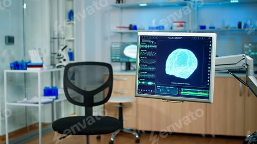 Preview: Empty medical laboratory prepared for discovery of health