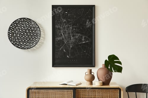 Preview: Minimalist composition of living room interior