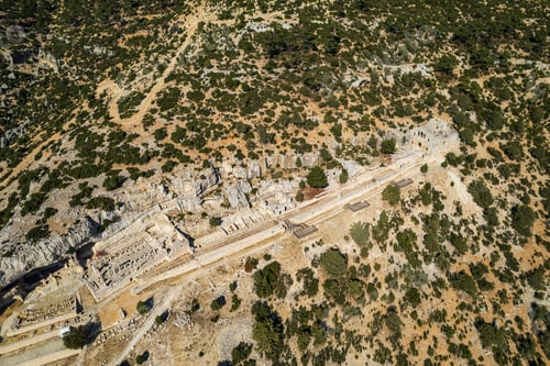 Preview: A view from the Ancient Alahan Monastery in Mut, Mersin, Turkey