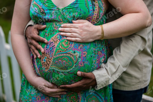Preview: Baby bump pregnancy maternity hands details outdoors gardens Kenya