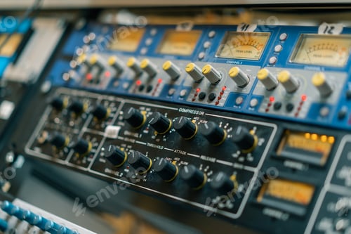 Preview: Remote Control Mixer Adjust Sound Volume Level Music Creation Equalizer Button Recording Studio