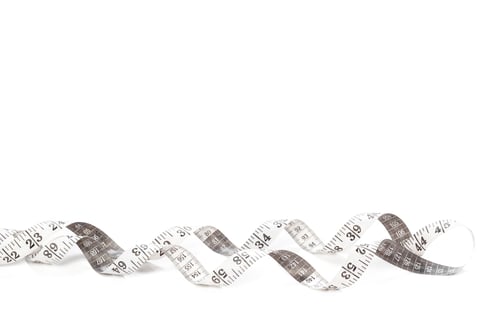 Preview: Measure tape isolated on white