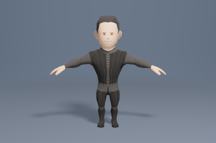 Preview: Medieval character merchant 3