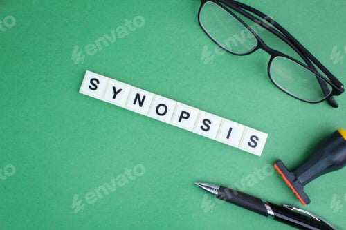 Preview: letters of the alphabet with the word synopsis