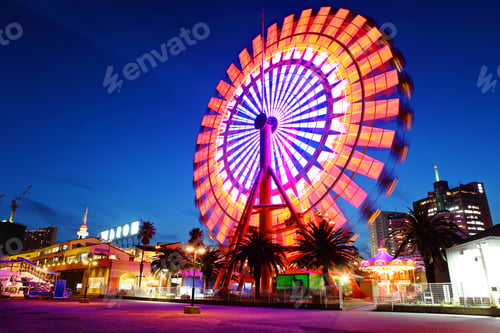 Preview: Ferris wheel at night
