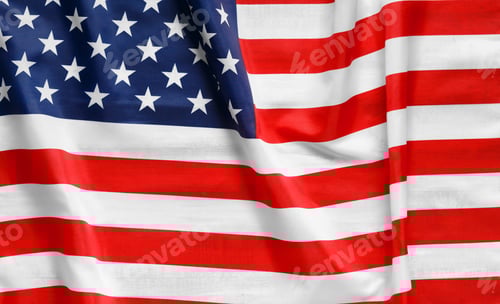 Preview: Patriotic Symbolism: American Flag Close-Up in Bold Colors