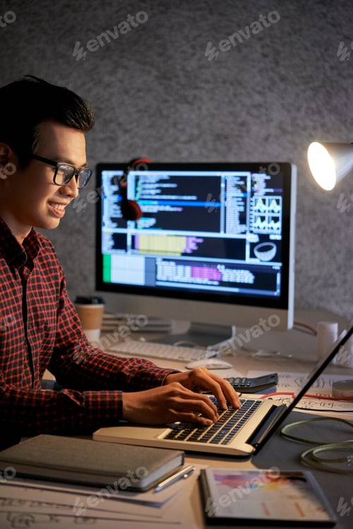 Preview: Coding young man