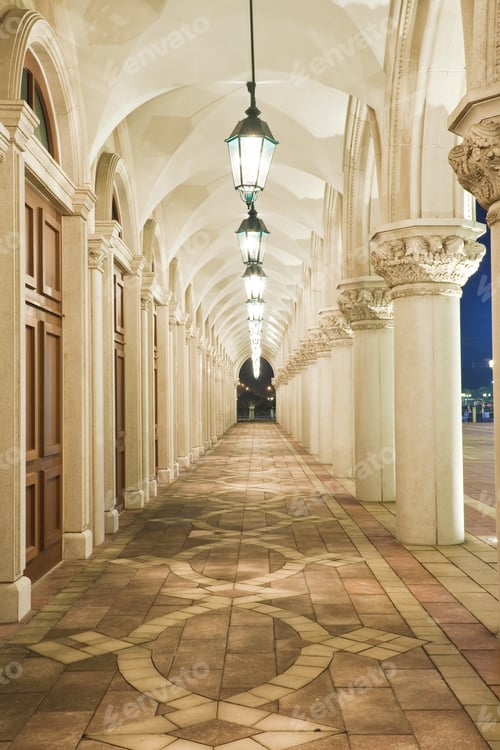 Preview: corridor, italian building style