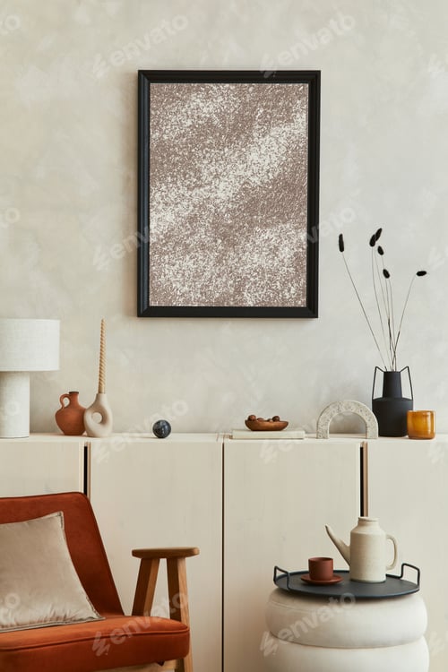 Preview: Stylish composition of modern living room interior