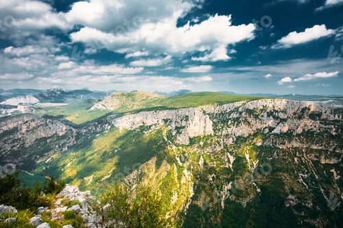 Preview: Provence-alpes-cote D'azur, France. Beautiful Mountains Landsca