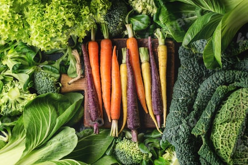 Preview: Green salads, cabbage, colorful veggies