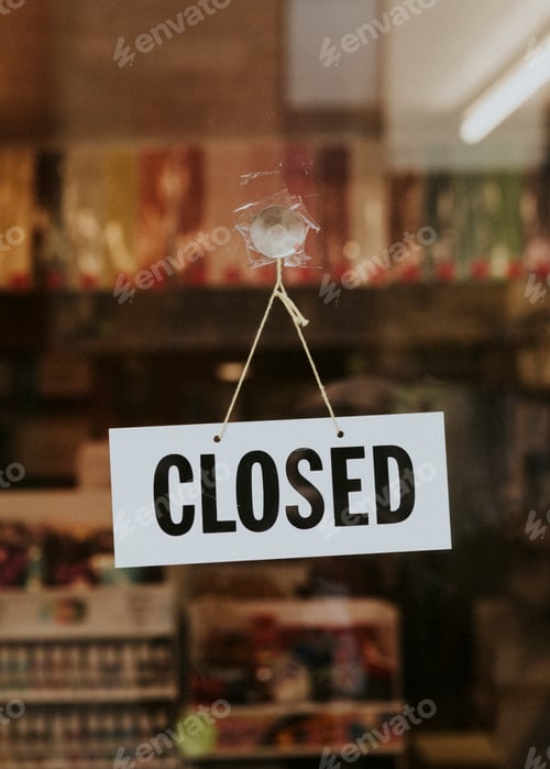 Preview: Store closed during coronavirus pandemic. BRISTOL, UK, March 30, 2020
