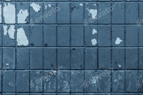Preview: old dark brick wall with weathered paint background