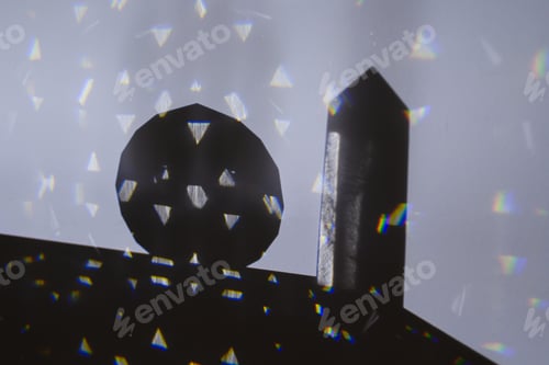Preview: an object is shown through a laser from another item's prism