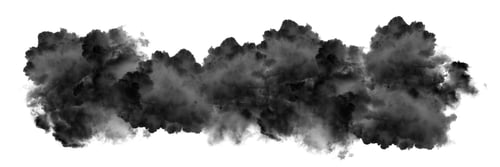 Preview: Swirling Black Cloud on a White Background