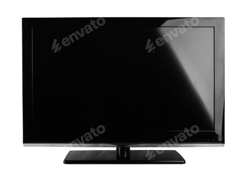 Preview: Windscreen led or lcd internet tv monitor isolated on white background