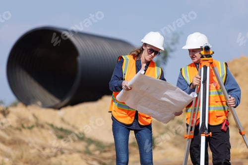 Preview: Officers use camera to survey road construction