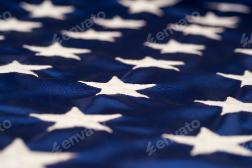 Preview: Stars and Stripes Waving in an Abstract Close-Up