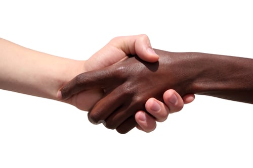 Preview: Black and white human hands