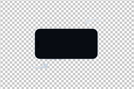 Preview: Rotate Phone to Landscape Rotation 90° 3D Icon