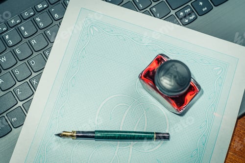 Preview: Empty guilloches for school certificates