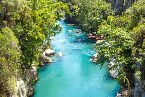 Preview: Koprucay river gorge in Koprulu national Park in Turkey in Antalya, Manavgat