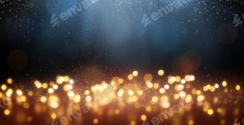 Preview: festive lights on dark background