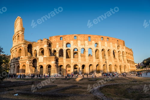 Preview: Outdoor view of The Colosseum or Coliseum in Rome