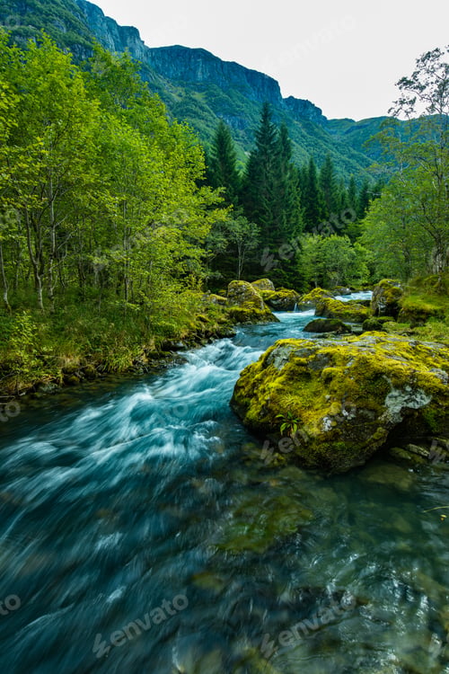 Preview: Norway Sunndal Hardangerfjord Bondhusvatnet Glacier Lake Bondhusbreen