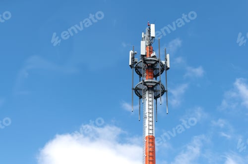 Preview: 5G global network technology communication antenna tower for wireless high speed internet