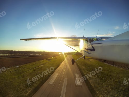 Preview: Airplane Taking off on a runway from an airport