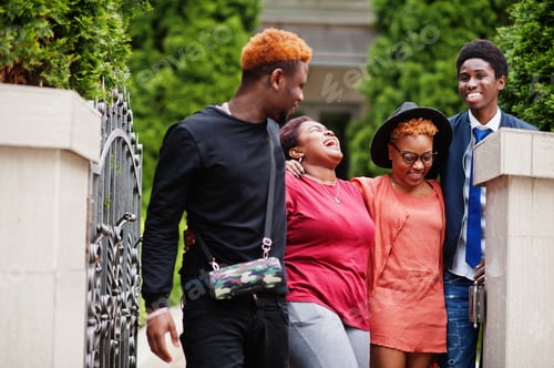 Preview: African friends having fun outdoor