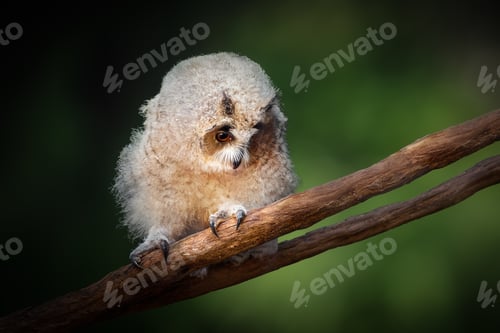 Preview: Baby Striped Owl (Asio clamator) - Bird of Prey