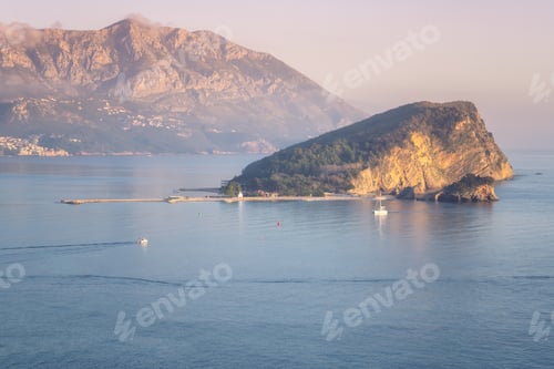 Preview: View of the island of St. Nicholas near Budva