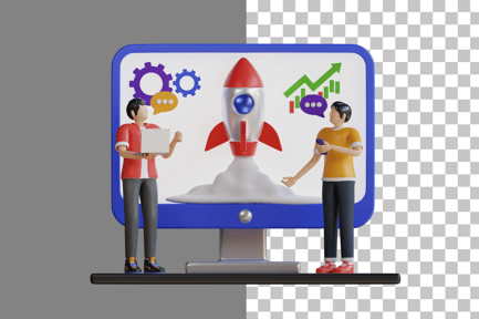 Preview: Business Startup 3D Illustration
