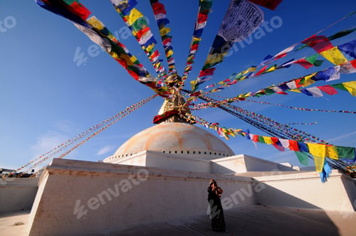 Preview: Boudhanath Stupa in Kathmandu, Nepal, UNESCO World Heritage Site.